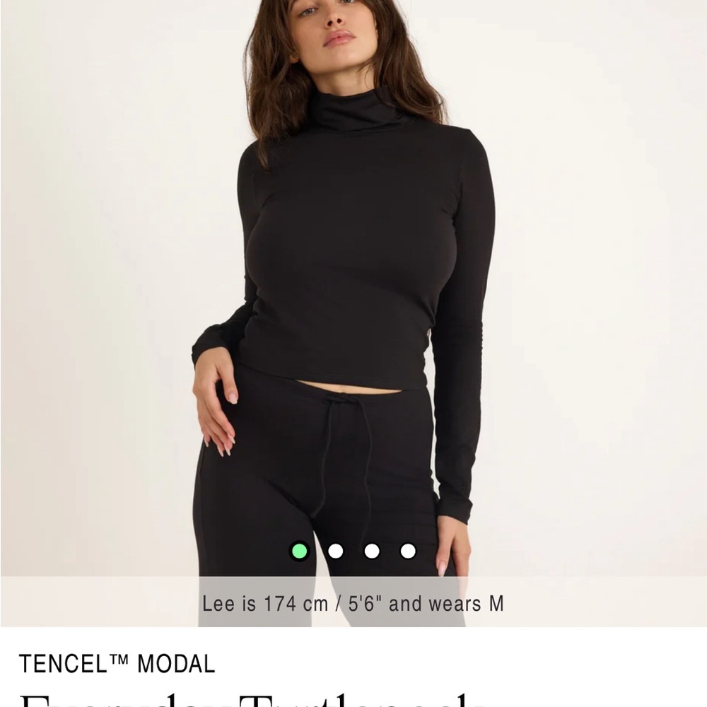 Stylish Black Turtleneck Top